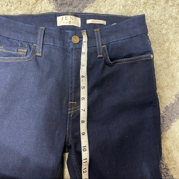 JEN7 by 7FAM Ruffle Hem Ankle Skinny Jeans - Picture 7 of 13